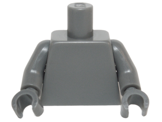 Plain torso with arms and hands in the same color as the body.