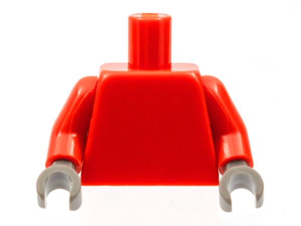 Red plain torso with red arms and dark gray hands.