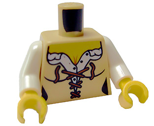 Lego Torse Braun Reddish Brown Rouge Marron Tamia Chip 973pb3515c01 Buste Neuf