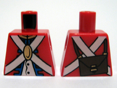 *NEW* 10 PieceS Lego Minifig RED Torso Pirate IMPERIAL SOLDIER Uniform Knapsack
