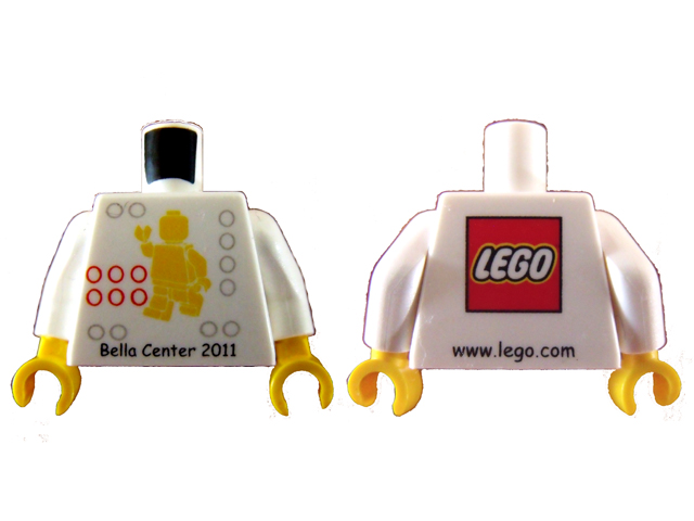 LEGO World Denmark Bella Center Pattern / White Arms / Hands : Part 973pb0890c01 | BrickLink