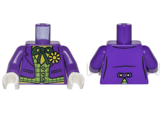 Custom Bricks minifigure The Joker with the Iconic Purple Suit HandMade Keychain 
