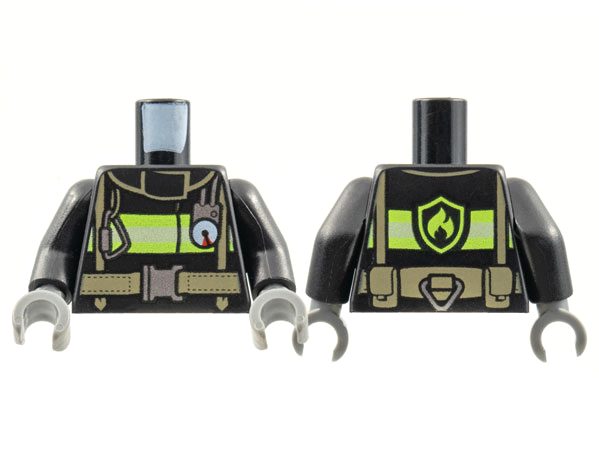 Torso Fire Uniform Jacket with Reflective Stripes and Logo