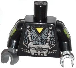 #70813 Lego Minifig Grey Robot Skeleton w/ Weapon