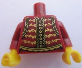 HOMEMAKER x 2 HM19 Figure Torso assemby Red with Red/Yellow arms Lego 