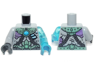 Torso Armor, Chains and Dark Azure Chi Pattern / Trans-Light