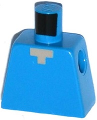 Torso Pixelated Light Nougat Neck Pattern (Minecraft Steve) : Part