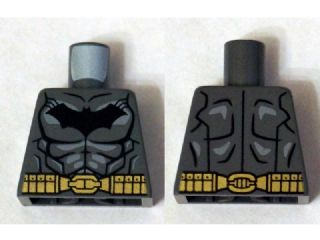 Torso Batman Logo with Muscles, Light Bluish Gray Shadow and Gold Belt  Pattern : Part 973pb1839 | BrickLink