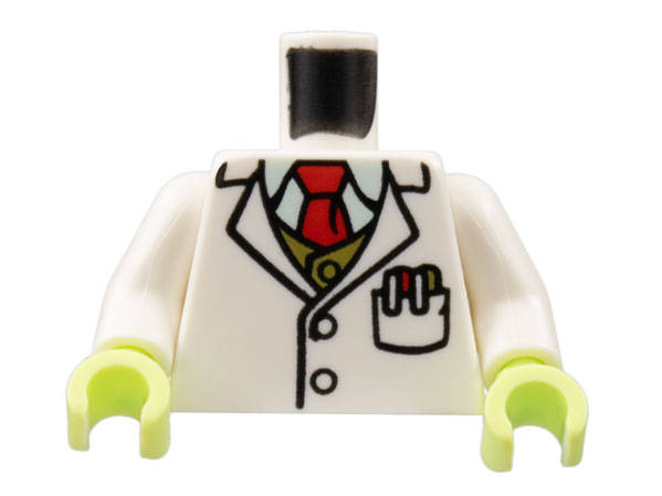 Lego 1 Body Torso For  Minifigure Figure Aqua Shirt White Top 