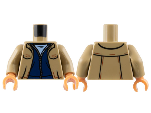 おふく様 Torso Open Jacket with Pockets, Dark Blue Sweater with