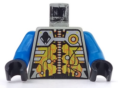 Lego 2 x torso chaqueta torso 973pb0077 UFO Alien azul sp042 