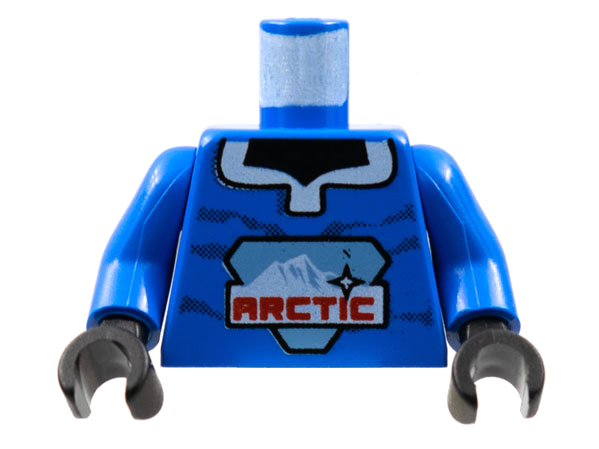 LEGO Arctic Torso Body Part with Blue Minifigure Arms and A1 Pattern 