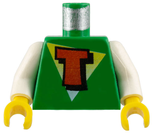 Torso FreeStyle Timmy with Red Capital Letter T on White and