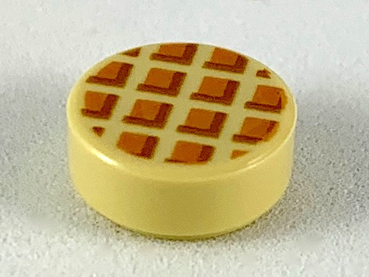 1 x LEGO 39557 Gâteau Cake Pâtisserie Round Tile 1x1 Pastry Pattern NEUF NEW 