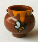 VERY RARE LEGO MINIFIGURE HONEY POT ~ Minifig Utensil with Bee Pattern ** NEW **
