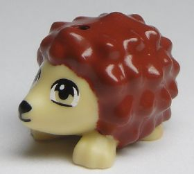 BrickLink - Part 98389pb01 : LEGO Hedgehog, Friends with Black Eyes and  Nose and Reddish Brown Spines Pattern (Oscar) [Animal, Land] - BrickLink  Reference Catalog
