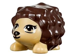 LEGO Friends Dark Brown Hedgehog Animal pet 