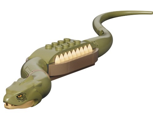 Snake Harry Potter Basilisk with Tan Mouth Brick Built Part