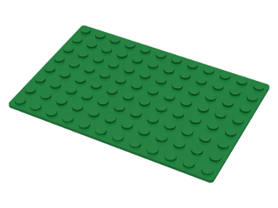 USED LEGO DEEP BASE PLATE GREEN GOOD CONDITION 24 x 12 STUD 