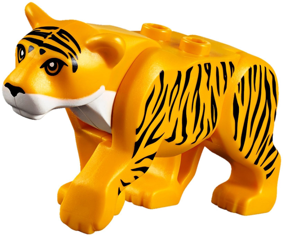 I16 21316 Lego ® 4 x 63864pb079 Tile 1 x 3 Orange with Tiger Pattern 6266180 