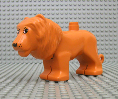 Lego Duplo Ville Lion 1 x GRAND LION Papa Avec Brun Crinière nouveau modèle 5593 