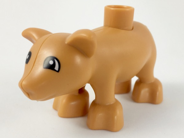 Duplo Pig Adult Eyes Semicircular Pattern Part pig03pb03 BrickLink