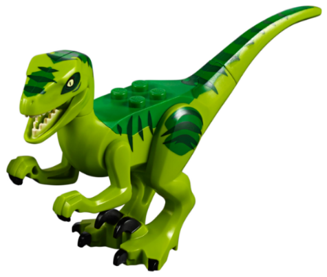 ND10 - Raptor 08 Nuevo Dino Genuine Lego Raptor Velociraptor Dinosaurio Verde Lima 