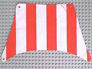 Gade Materialisme sæt Cloth Sail 27 x 17 Top with Red Thick Stripes Pattern : Part sailbb04 |  BrickLink