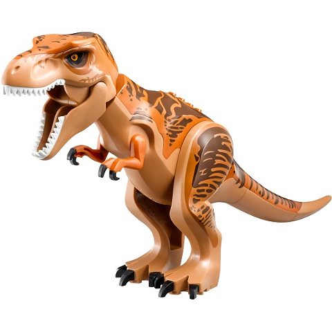 Tyrannosaurus rex with Dark Orange Back and Dark Brown : Part trex04 |