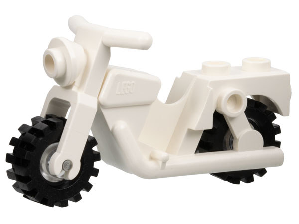 Lego® Motorrad Classic Town City x81c02 weiß Bike Cycle