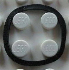Lego X88 rubber belt 13mm square cut profile 71509