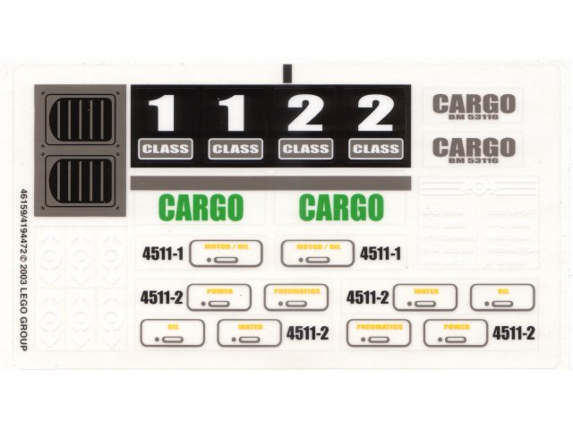 Sticker Sheet for Set 10158 - (46159/4194472)