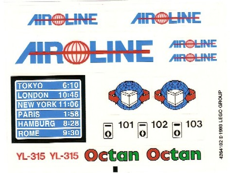 Sticker Sheet for Set 10159 - (4264102)