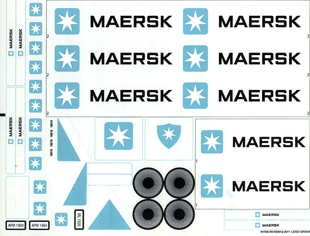 Sticker Sheet for Set 10219 - (94765/4616559)