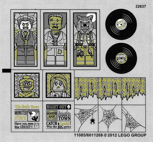 Sticker Sheet for Set 10228 - (11085/6011268)