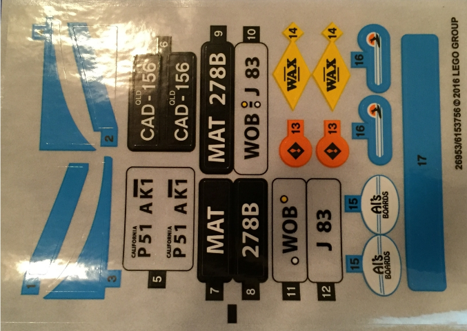 Sticker Sheet for Set 10252 - North American Version - (26953/6153756)