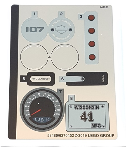 Sticker Sheet for Set 10269, Mirrored - (58480/6270452) (First Version with Error 'MILWAUKE')