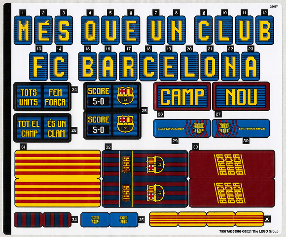 Sticker Sheet for Set 10284 - (79577/6353969)