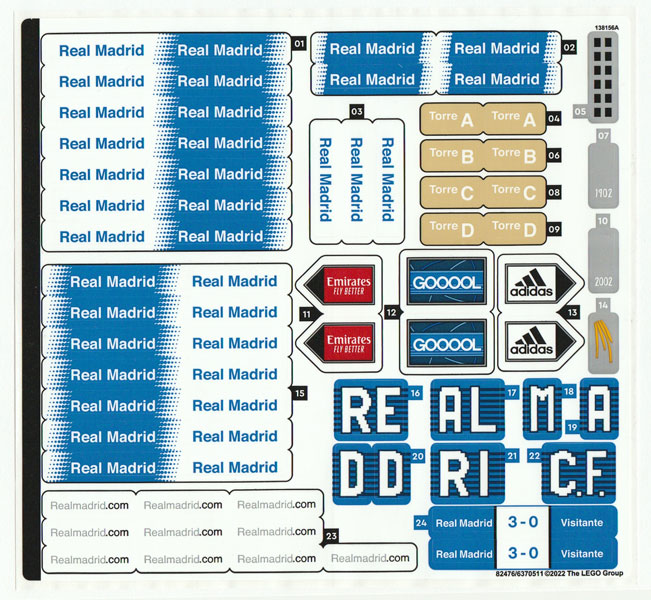 Sticker Sheet for Set 10299 - (82476/6370511)