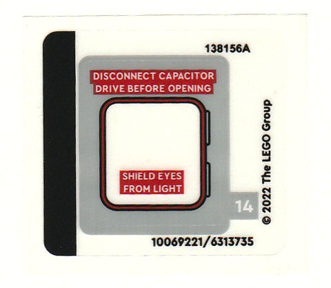 Sticker Sheet for Set 10300, Sheet 2 - (10069221/6313735)