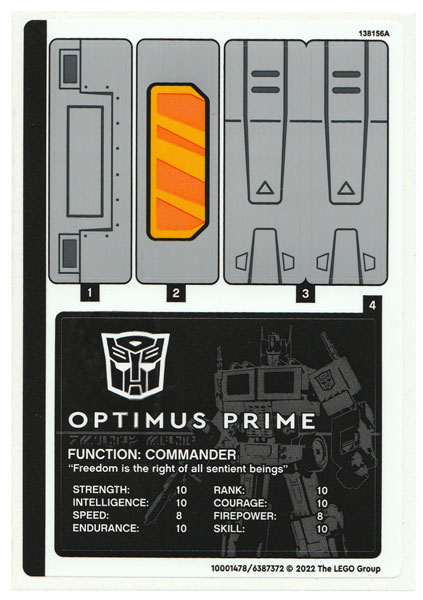 Sticker Sheet for Set 10302 - (10001478/6387372)