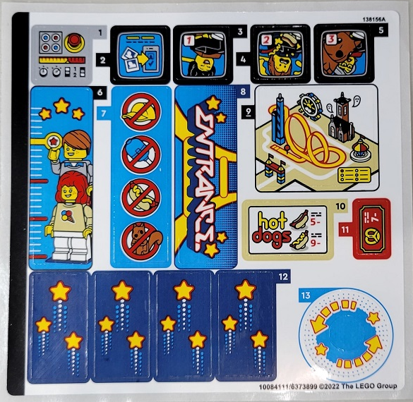 Sticker Sheet for Set 10303 - (10084111/6373899)