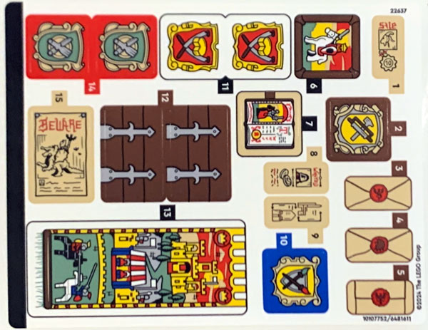 Sticker Sheet for Set 10332 - (10107752/6481611)