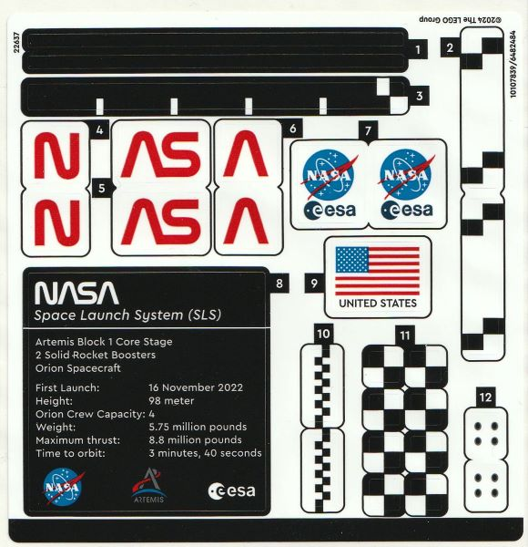 Sticker Sheet for Set 10341 - (10107839/6482484)