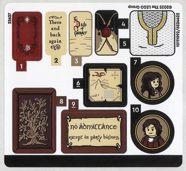 Sticker Sheet for Set 10354 - (10111092/6524422)