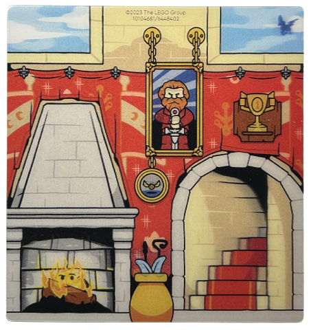 Plastic 3D Backdrop with Gryffindor Common Room Pattern