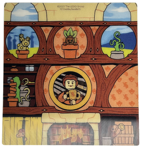 Plastic 3D Backdrop with Hufflepuff Common Room Pattern