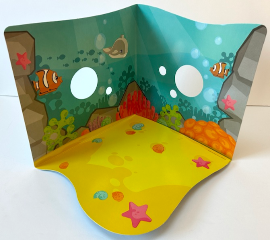 Paper Cardboard Backdrop for Set 10972 - Duplo Ocean Scenery