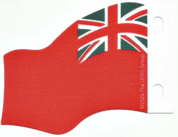 Cloth Flag 7 x 6 Wave with United Kingdom Red Ensign Pattern