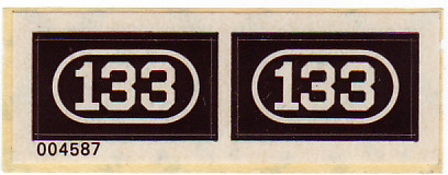 Sticker Sheet for Set 133 - (004587)